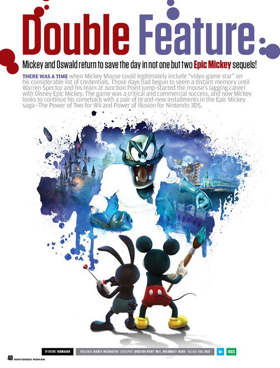 Epic Mickey 2 for Wii and Nintendo 3DS