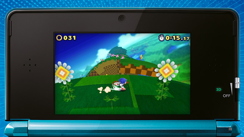 3DS版『ソニック ロストワールド』はディンプスが制作を担当。Wii U版とは異なるコースデザイン、最大4人の対戦モードなど
