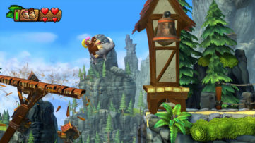Wii U『ドンキーコング トロピカルフリーズ』は720p/60fpsで描画。アニマルフレンド「ランビ」が今作も登場