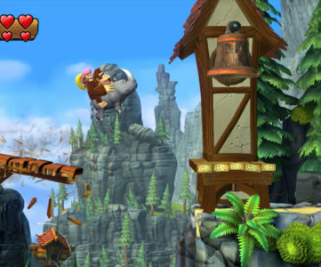 Wii U『ドンキーコング トロピカルフリーズ』は720p/60fpsで描画。アニマルフレンド「ランビ」が今作も登場