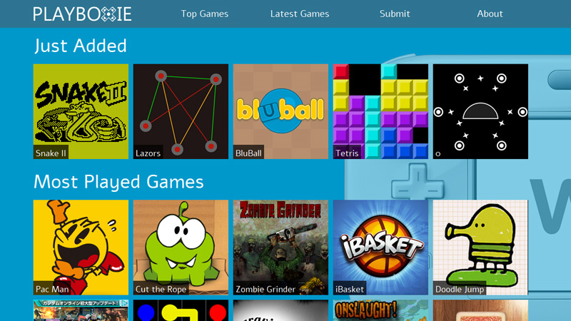WiiUのインターネットブラウザーで遊べる無料ゲーム、『テトリス』や『パックマン』『Flappy Bird』など