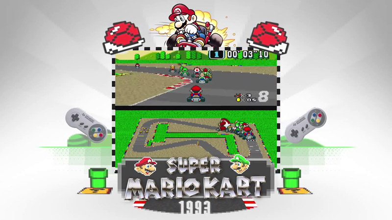 デビュー作から最新作『8』へと繋がる、『マリオカート』の歴史を辿る映像“History of Mario Kart”