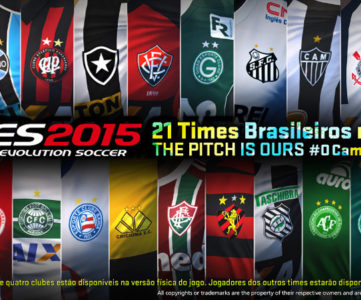 『PES 2015（ウイイレ2015）』、ブラジルリーグの21クラブ（1部20クラブ、2部1クラブ）を収録