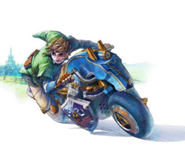 WiiU『マリオカート8』の「ゼルダDLC」に収録されるリンクのバイク“Master Cycle”