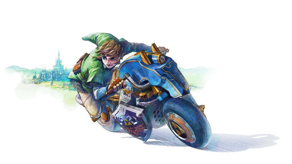 WiiU『マリオカート8』の「ゼルダDLC」に収録されるリンクのバイク“Master Cycle”