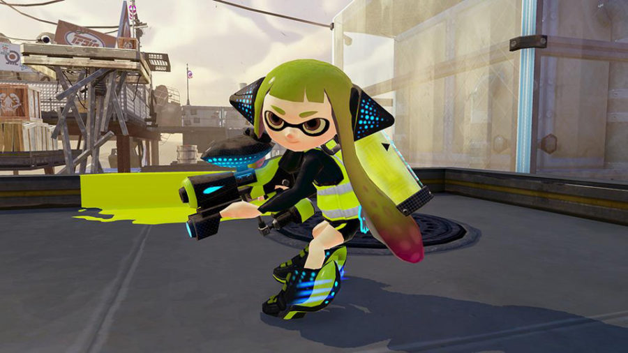 スプラトゥーン ヒーローモード 時のヒーロースーツは ホタルイカ をイメージ 青白い光が美しい T011 Org