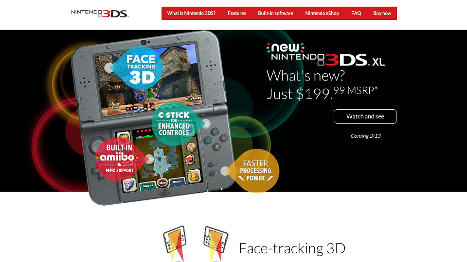 New3DS、北米ではXL（LL）のみの発売。通常3DSを終了しLLと2DSの2サイズで展開
