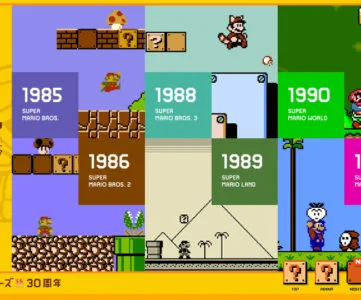 スーパーマリオ30年の歴史を振り返る History Of Super Mario Bros が任天堂公式サイトで公開 T011 Org