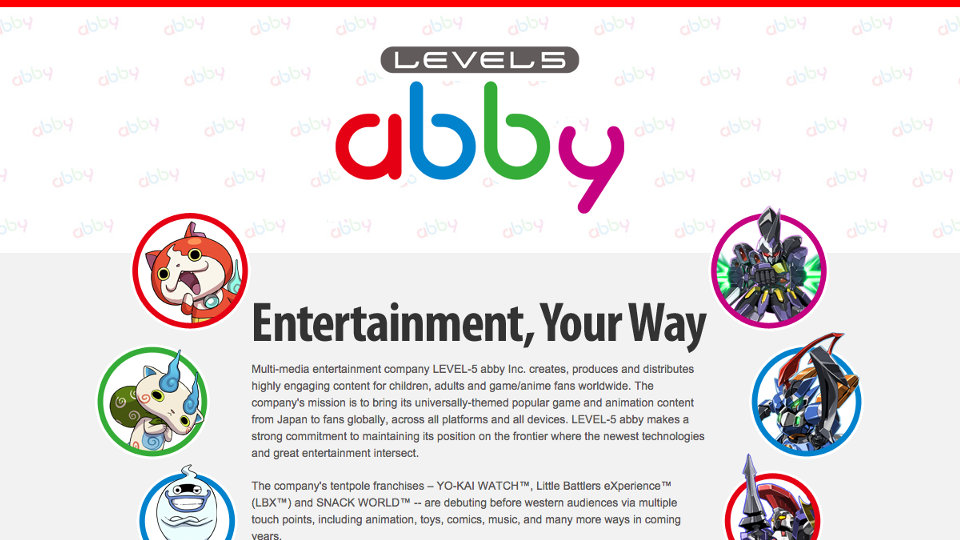 レベルファイブ、電通と新会社「LEVEL-5 abby Inc.」を設立。海外のクロスメディア展開を推進