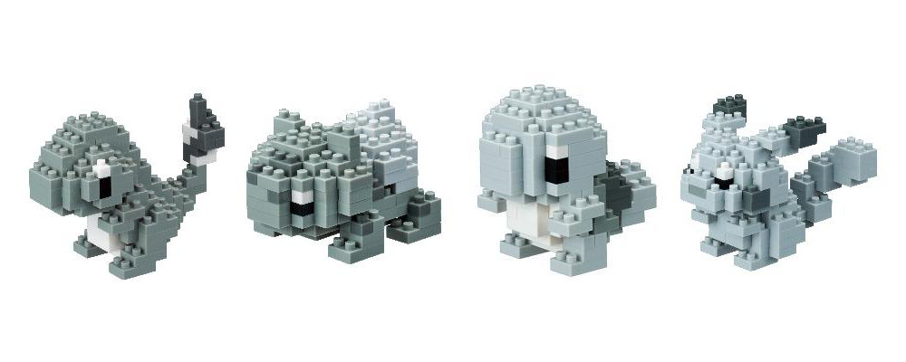 ナノブロックの『ポケモン』コラボ新作は当時のモノクロ画面を再現した“モノトーン”、幻のポケモン「ミュウ」を作れる追加ブロック付き