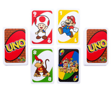 UNO×マリオコラボ『ウノ スーパーマリオ』、ドロー2／ドロー4を跳ね返せる特別カードも付属