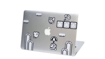 ゲームボーイ風モノクロドット絵が可愛い、MacbookやiPadに貼って楽しめる『星のカービィ』ステッカー
