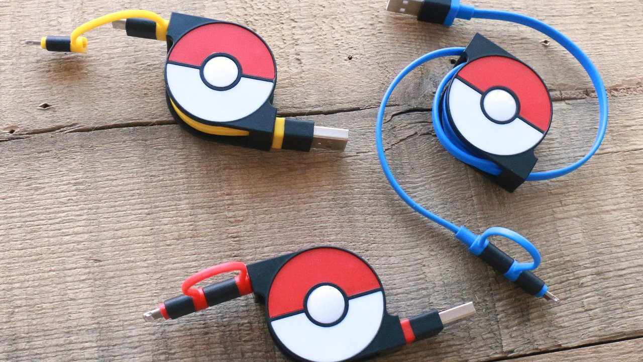 2in1 Retractable USB Cable with Lightning & micro USB POKEMON version