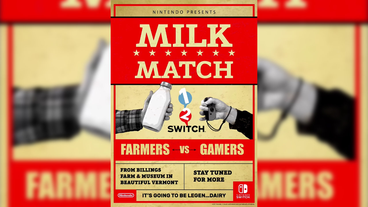 米任天堂、『1-2-Switch』の「ミルク」で酪農家と対戦
