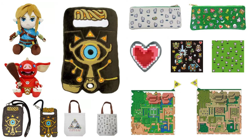 「ゼルダ×ヴィレヴァン」フェアで先行発売された『ゼルダの伝説 ブレス オブ ザ ワイルド ／ 神々のトライフォース』の雑貨が一般発売に
