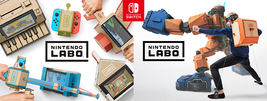 Nintendo Labo】ダンボール製の工作キットとNintendo Switchが合体したインタラクティブな DIYトイ | t011.org