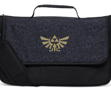 『ゼルダの伝説 BOTW』デザイン、任天堂公式ライセンスの Nintendo Switch 収納メッセンジャーバッグ