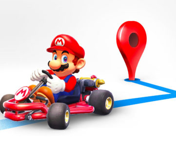 マリオの日（Mar10）：目的地までマリオとドライブ、Google マップのナビ機能がマリオカートに