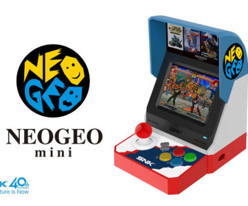 名作を40作品収録する『NEOGEO mini』は3.5インチ液晶搭載でアーケード筐体を手のひらサイズで再現、HDMIでTV出力も可能