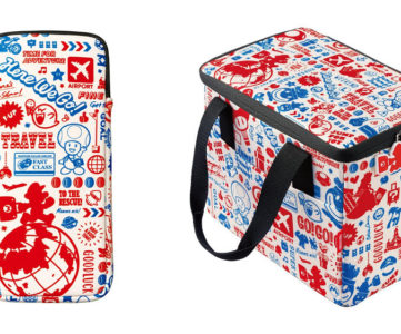 【任天堂公式】オリジナルのトラベル柄がかわいい「旅」をイメージした『スーパーマリオ』の Nintendo Switch マルチポーチやオールインボックス