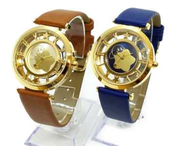 『星のカービィ ウォッチ』、カービィがおしゃれにあしらわれた腕時計、ブラウンとブルーの2色展開