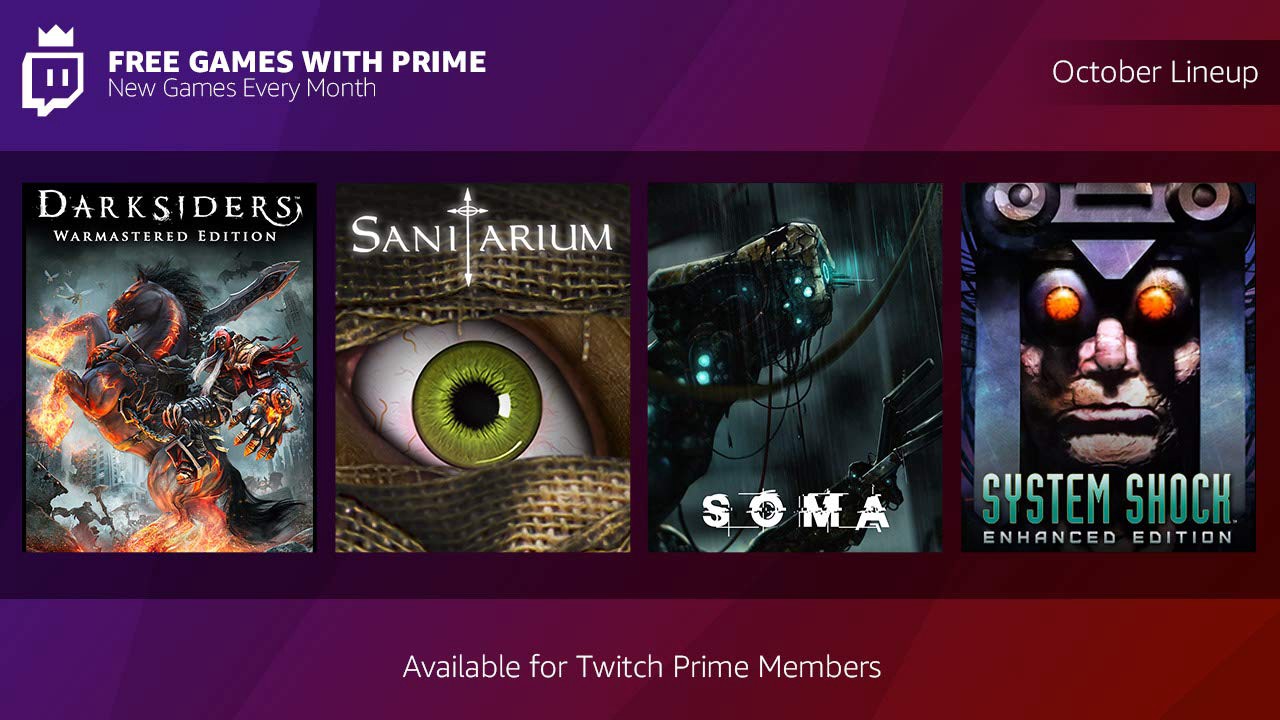 Twitch Prime 10月の無料ゲームは Darksiders や Soma などダークな4タイトル T011 Org