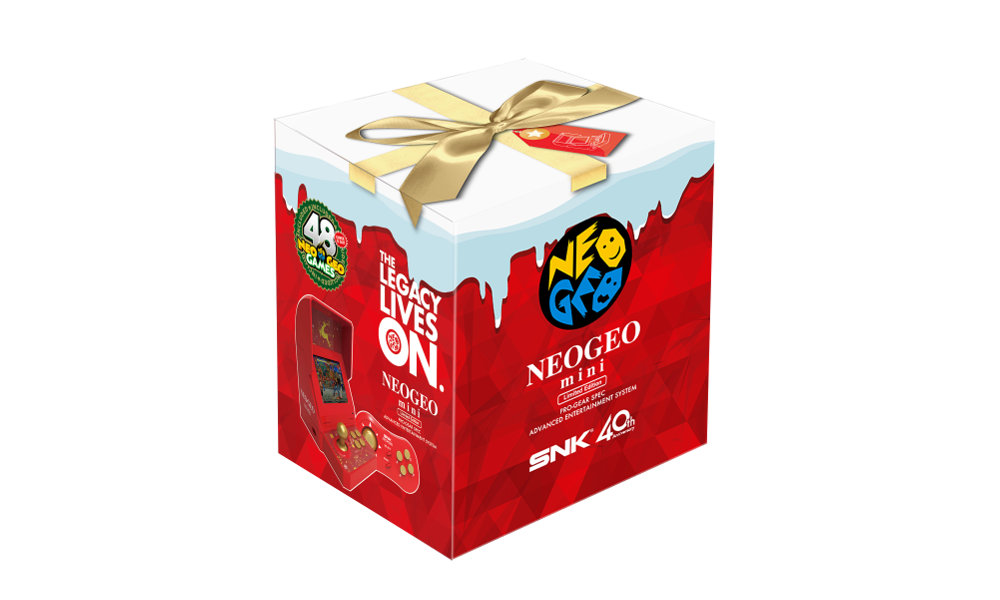 『NEOGEO mini』にクリスマス仕様の限定版、従来よりも8タイトル多く収録、コントローラーも2個付属