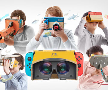 任天堂、Switch『Nintendo Labo』でVR参入。つくる、おてがるVR「VR Kit」を4月に発売