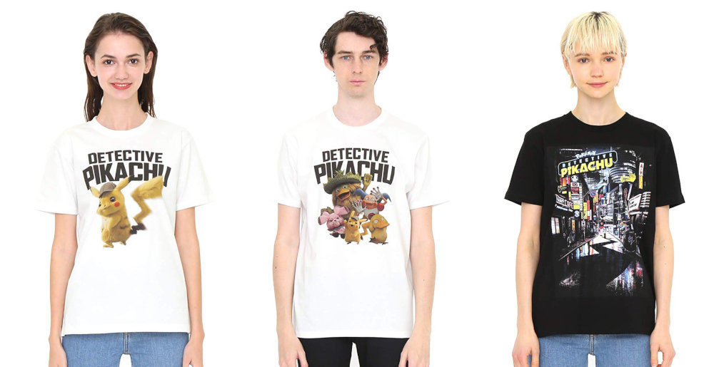 映画名探偵ピカチュウ×グラニフ、デザインTシャツが3種発売