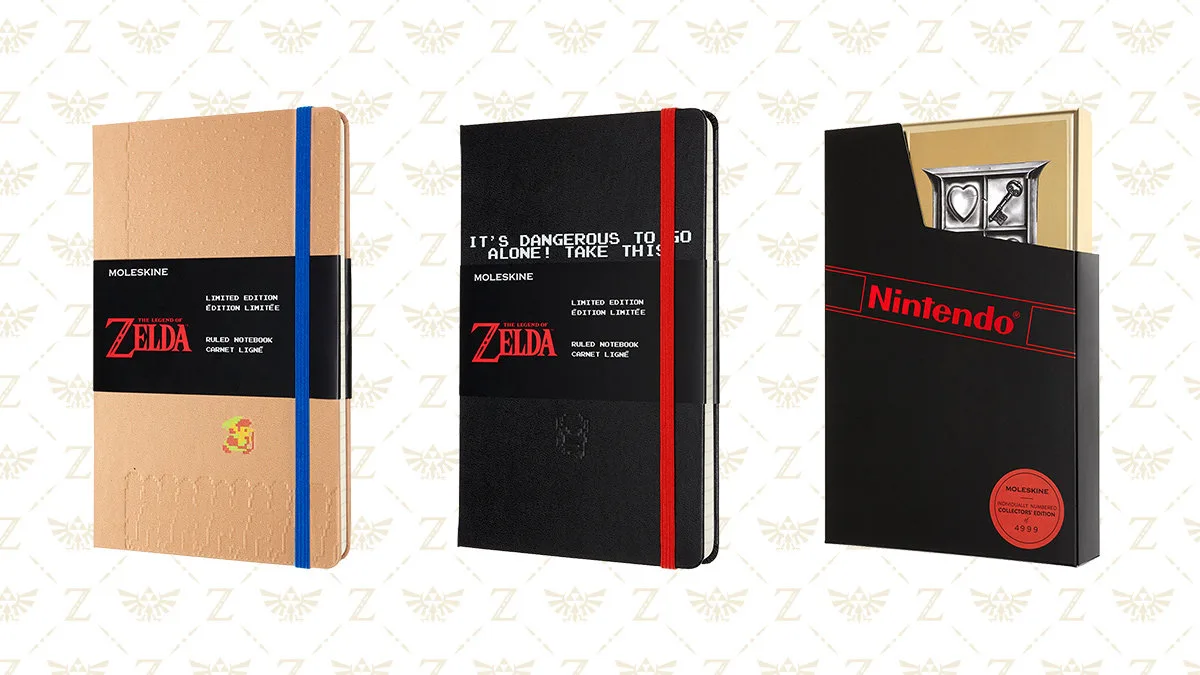 モレスキンから ゼルダの伝説 ノートブックが登場 初代ドット絵が映える3デザイン T011 Org