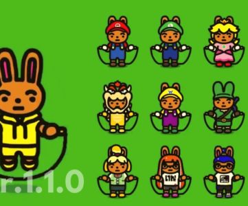 【ジャンプロープ チャレンジ】「Ver.1.1.0」で任天堂キャラの新衣装などが追加、『バッジとれ〜るセンター』のバイトくんの姿も