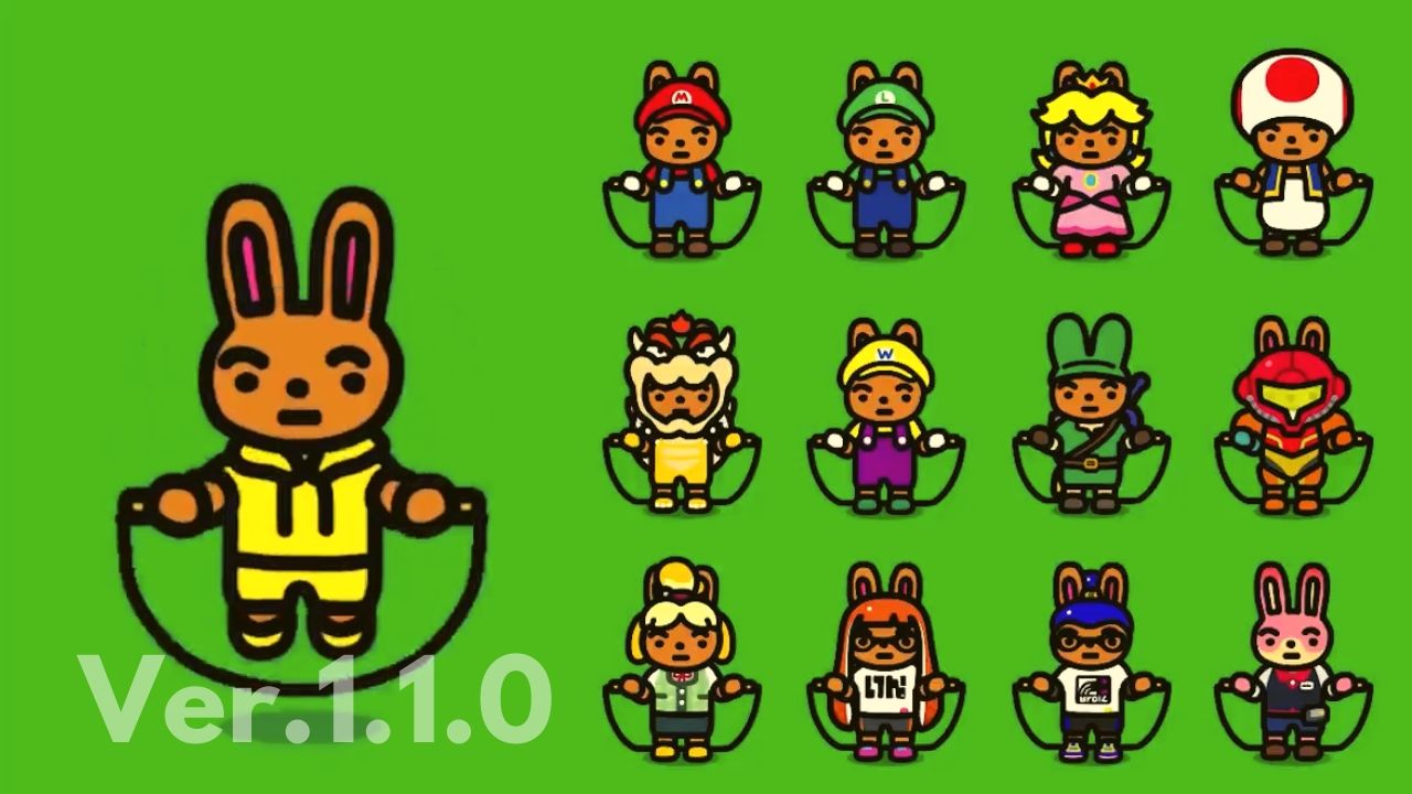 ジャンプロープ チャレンジ Ver.1.1.0 任天堂キャラクター衣装