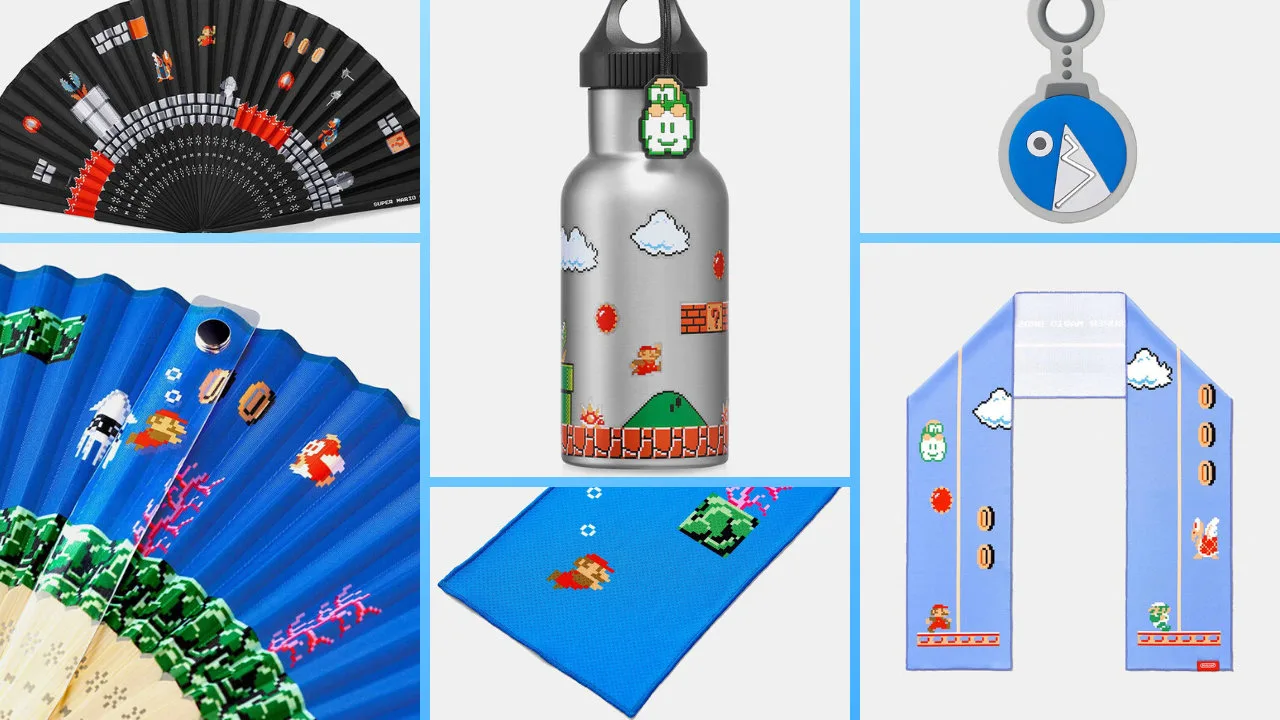 スーパーマリオ トラベルグッズ にステンレスボトルや扇子 クールタオルなどひんやり涼感な夏の新作が登場 T011 Org