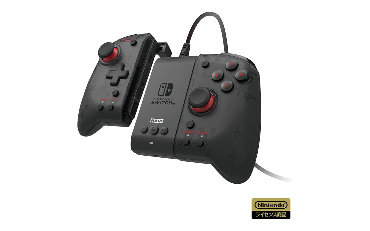 ホリ、Nintendo Switchの携帯モード専用「グリップコントローラー」を 