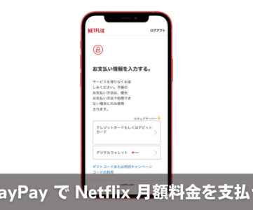 【PayPay】「Netflix」月額料金の支払いができる、設定も簡単