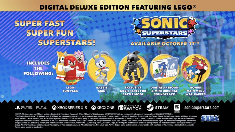 Sonic Superstars Digital Deluxe Edition 特典（海外版）