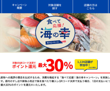 最大30％還元、東京都が「食べて応援！海の幸キャンペーン」を実施